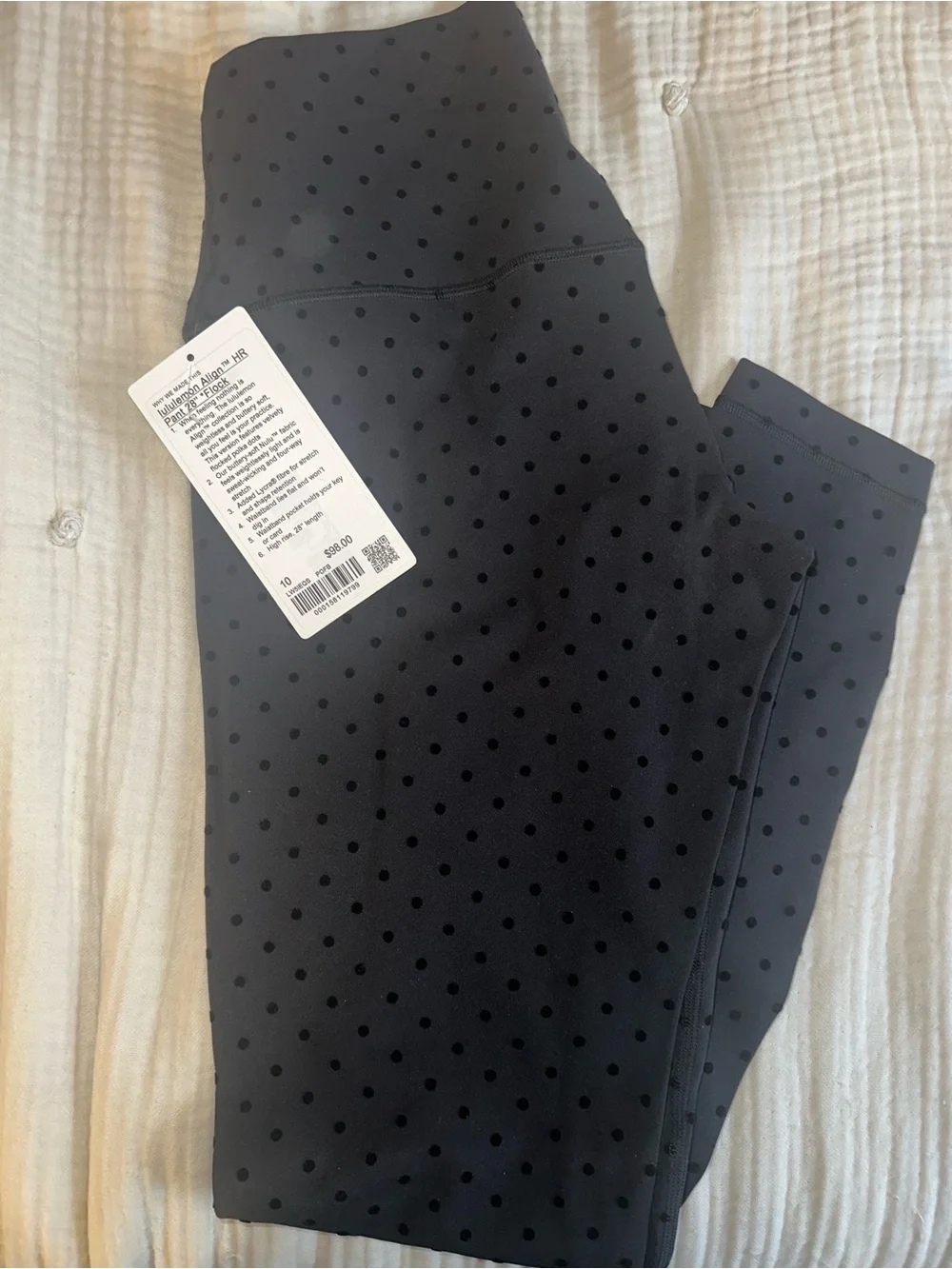 NEW NWT Lululemon Align High-Rise Pant 28" *Flocked Leggings size 10 - Picture 2 of 4